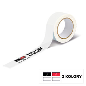Taśma Klej Solwentowy 60m. 2880 szt. - 2 kolory