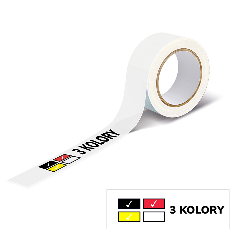 Taśma Klej Eko Solwentowy 120m. 2592 szt. - 3 kolory